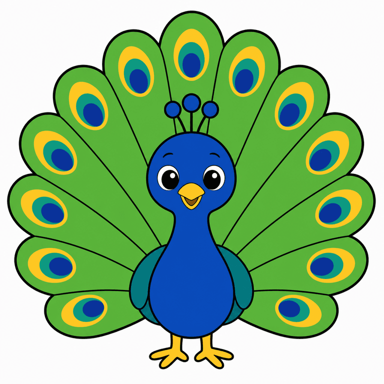 Conectar Puntos: Pavo Real